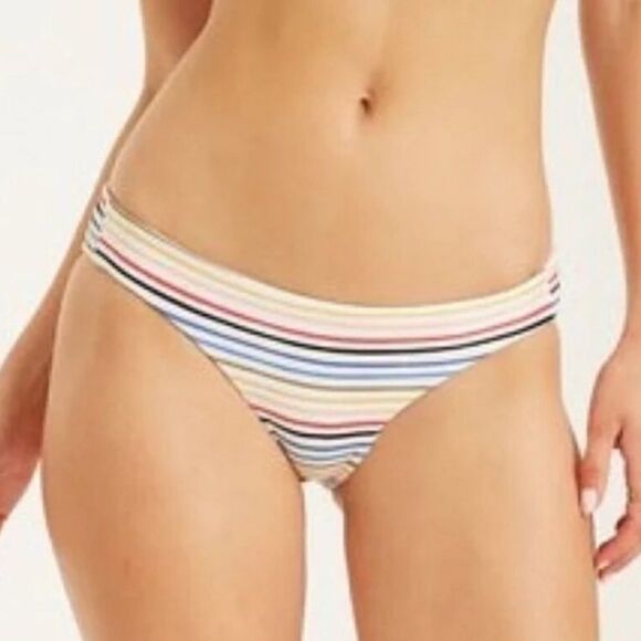 Billabong Gimme Sun Lowrider Bikini Bottom Size M Multicolor Stripe - Picture 4 of 8